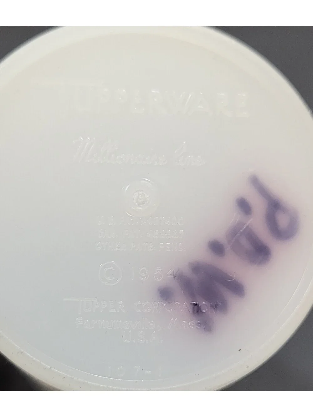 Tupperware items are